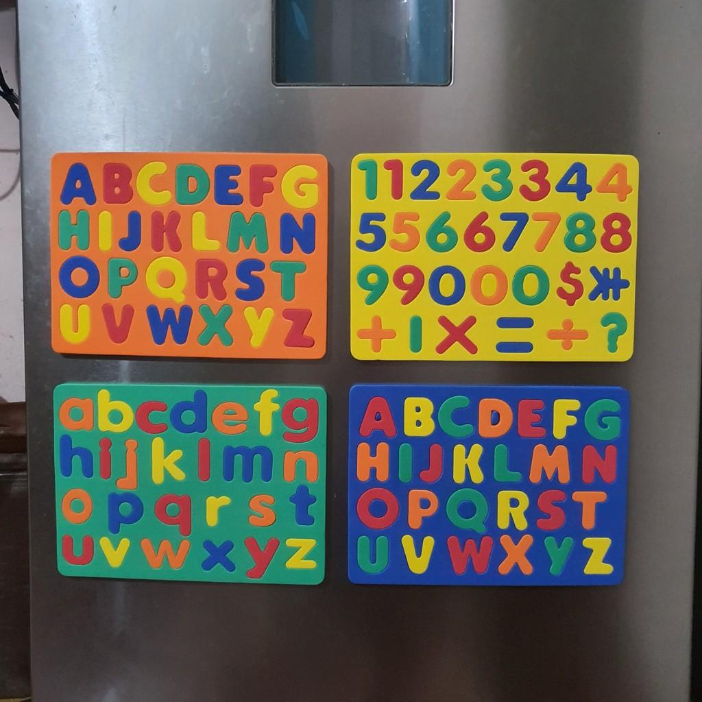 Bảng Chữ Cái Và Số Hút Nam Châm Giúp Bé Vừa Học Vừa Chơi