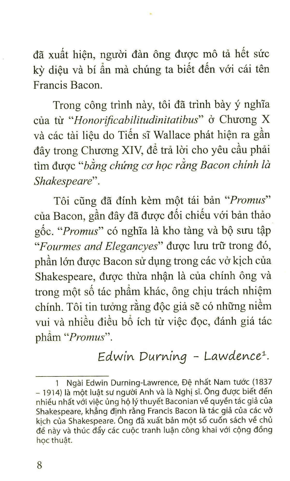 Bacon Chính Là Shakespeare
