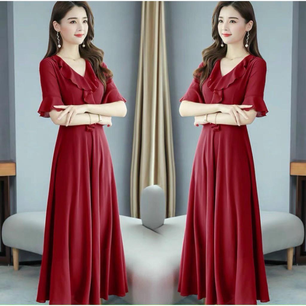 Đầm Nữ Maxi Dáng Suông Dự Tiệc Sang Trọng TH
