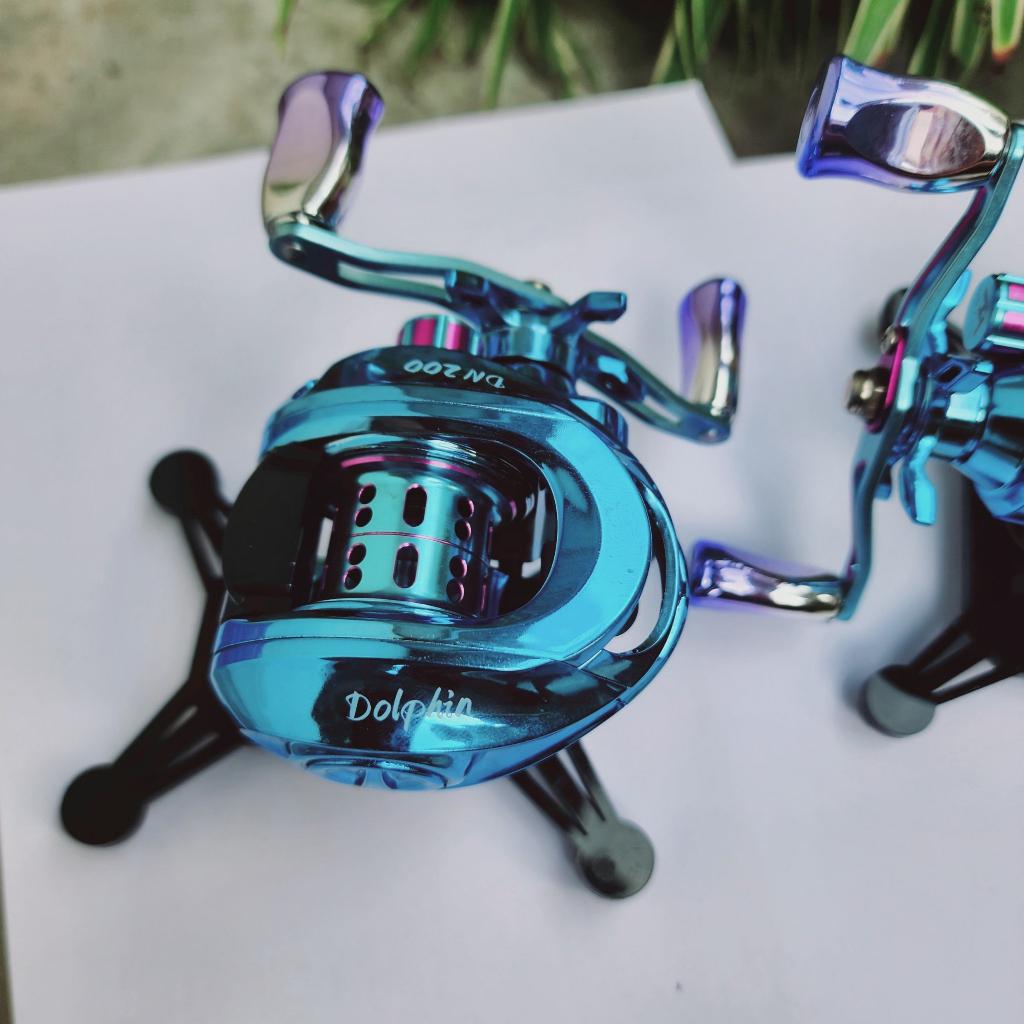 Máy ngang câu cá Lure cao cấp Dolphin DN200 - Siêu Nhẹ 168g
