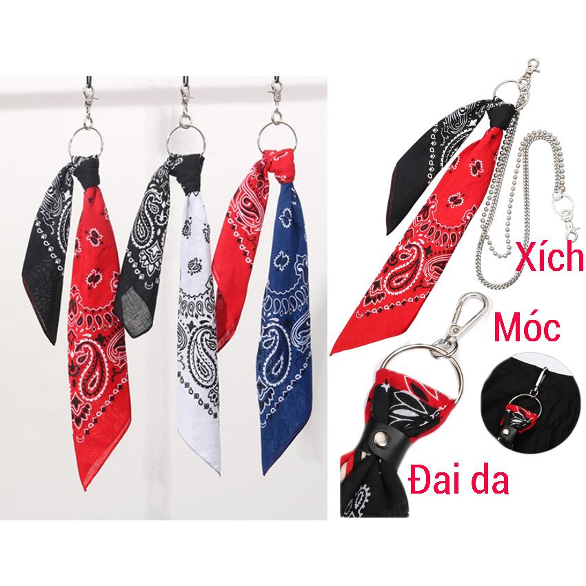 Mẫu MớiKhăn Bandana Paisley - Bandana Paisley Cao Cấp Chất Mềm - BDN40 tím - vàng