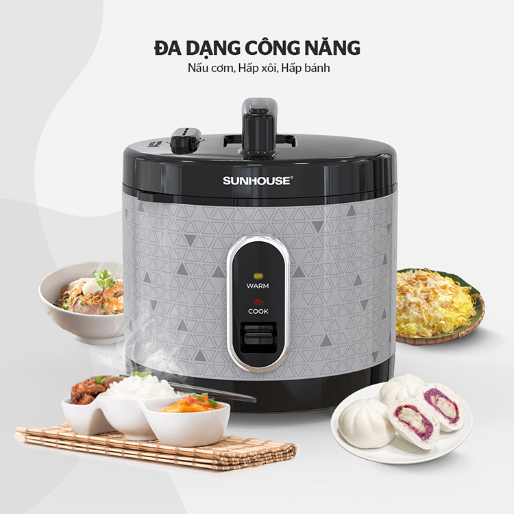 Nồi cơm điện Sunhouse SHD8305 3L - Hàng chính hãng