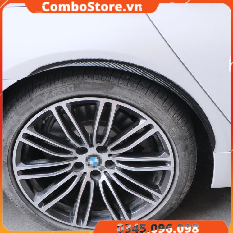 Dải cao su bảo vệ vòm bánh xe ô tô - viền carbon bảo vệ vè bánh xe hơi chống trầy xước