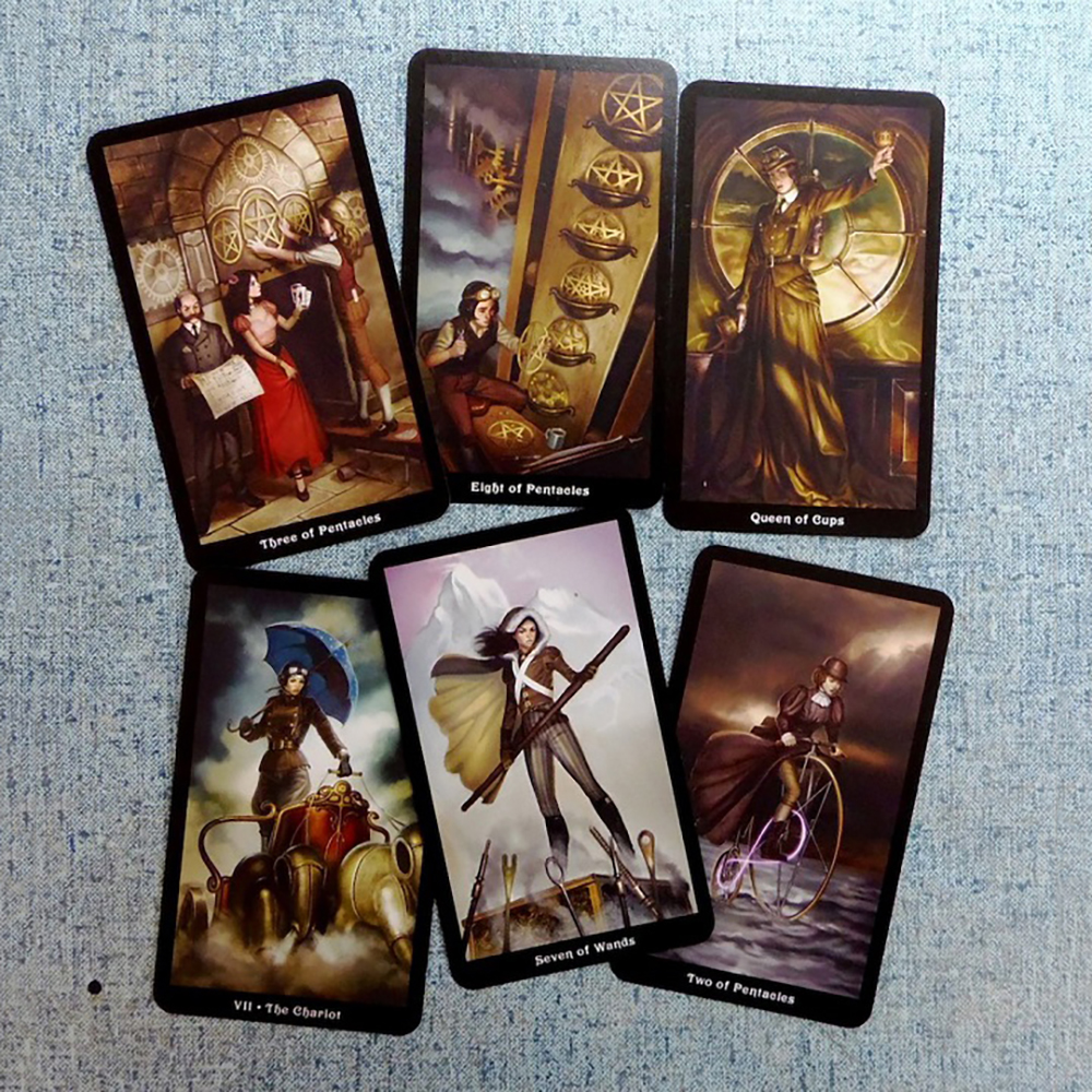 Bộ Bài Tarot Steampunk Tặng Link Hướng Dẫn Tiếng Việt Và Đá Thanh Tẩy