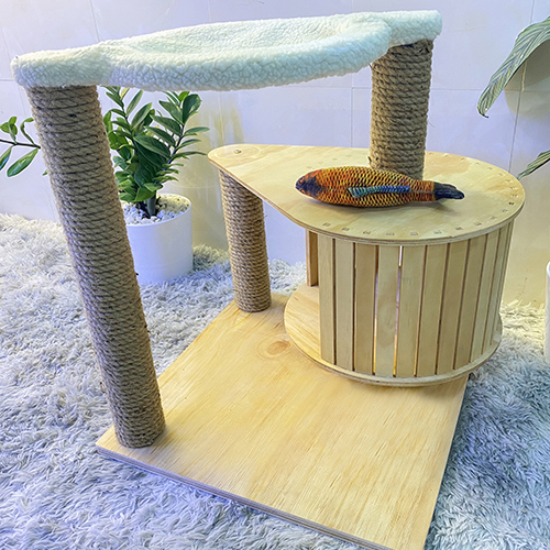 Cat tree – Trụ cào móng cho mèo có hộc gỗ độc đáo