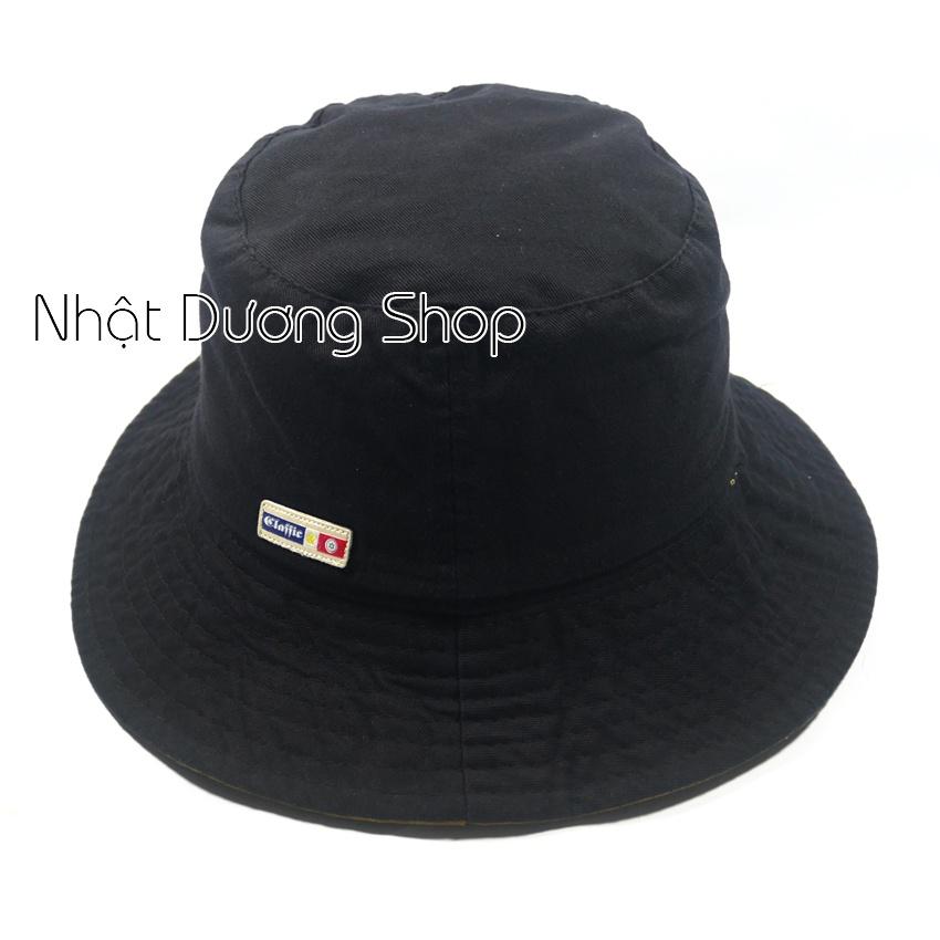 Nón tai bèo vành nhỏ loại xịn đội được 2 mặt - Chất liệu xịn mang phong cách trẻ trung - Đen &amp; Kaki