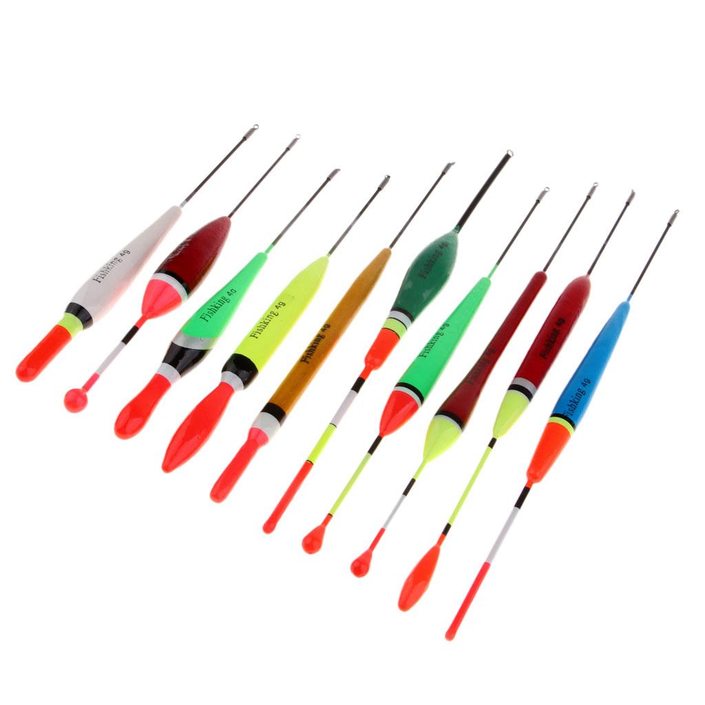20x Fishing 4g Balsa Wooden Slip Floats Bobbers Crappie Panfish Bass Trout
