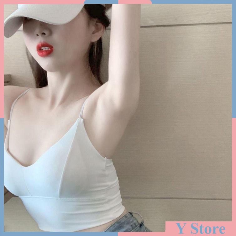 Áo Bra Đúc Su Dây Mảnh Croptop 115