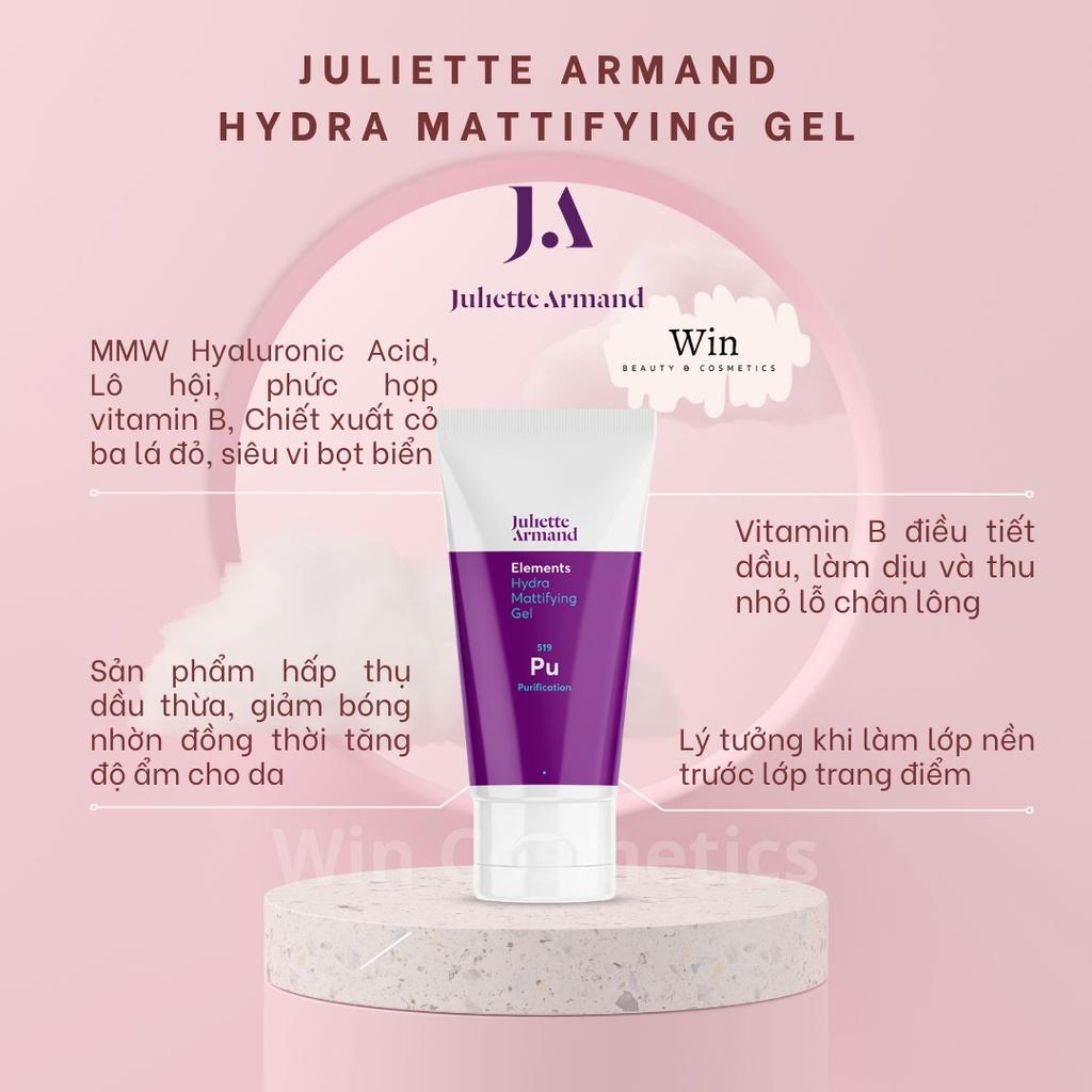 Juliette Armand Hydra Matifying Gel dưỡng ẩm & kìm dầu, mụn, hỗn hợp