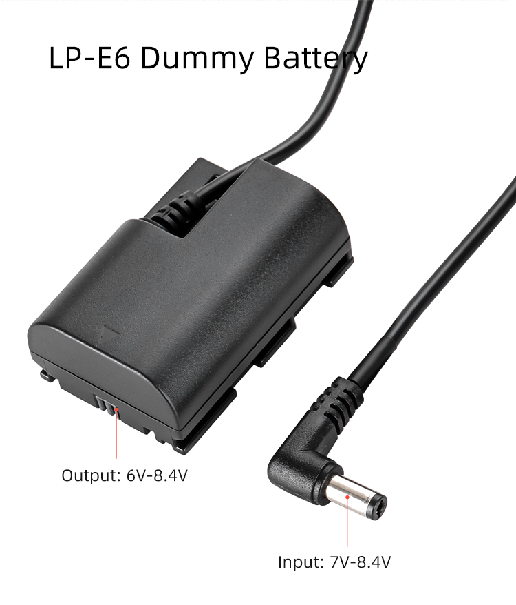 BỘ PIN GIẢ KINGMA LP-E6 VỚI BỘ CHUYỂN ĐỔI NGUỒN ĐIỆN EU PLUG POWER ADAPTER - HÀNG CHÍNH HÃNG