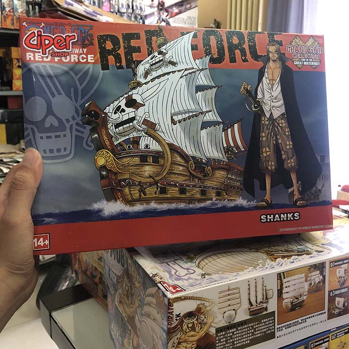 Mô hình thuyền Shank Tóc đỏ tứ hoàng Đảo hải tặc - figure ship of shanks