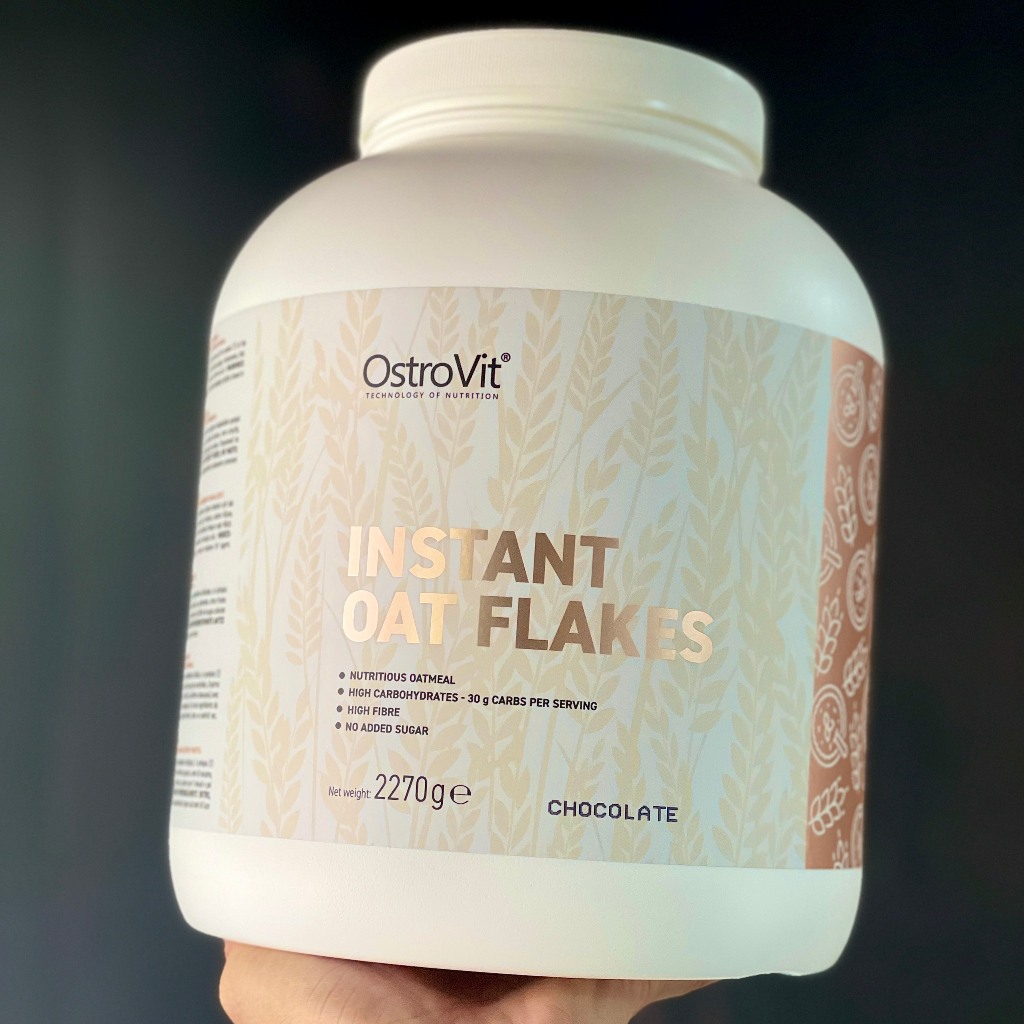 Bột Yến Mạch Uống Liền OstroVit Instant Oat Flakes 2.27KG (45 Lần Dùng) Bổ Sung Calo, Protein, Carb và Chất Xơ