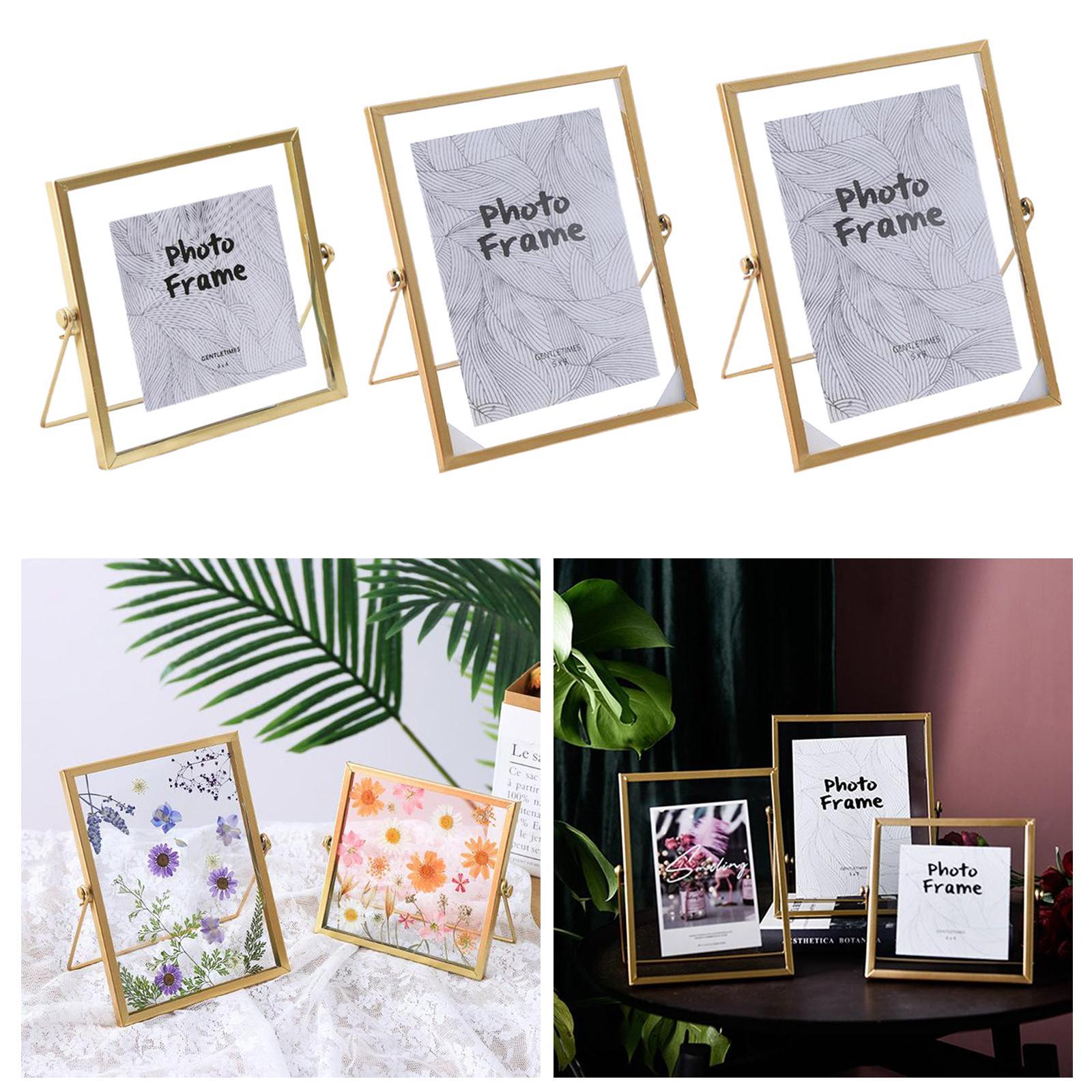 Glass Picture Frame Display Rack Living Room 4 inch