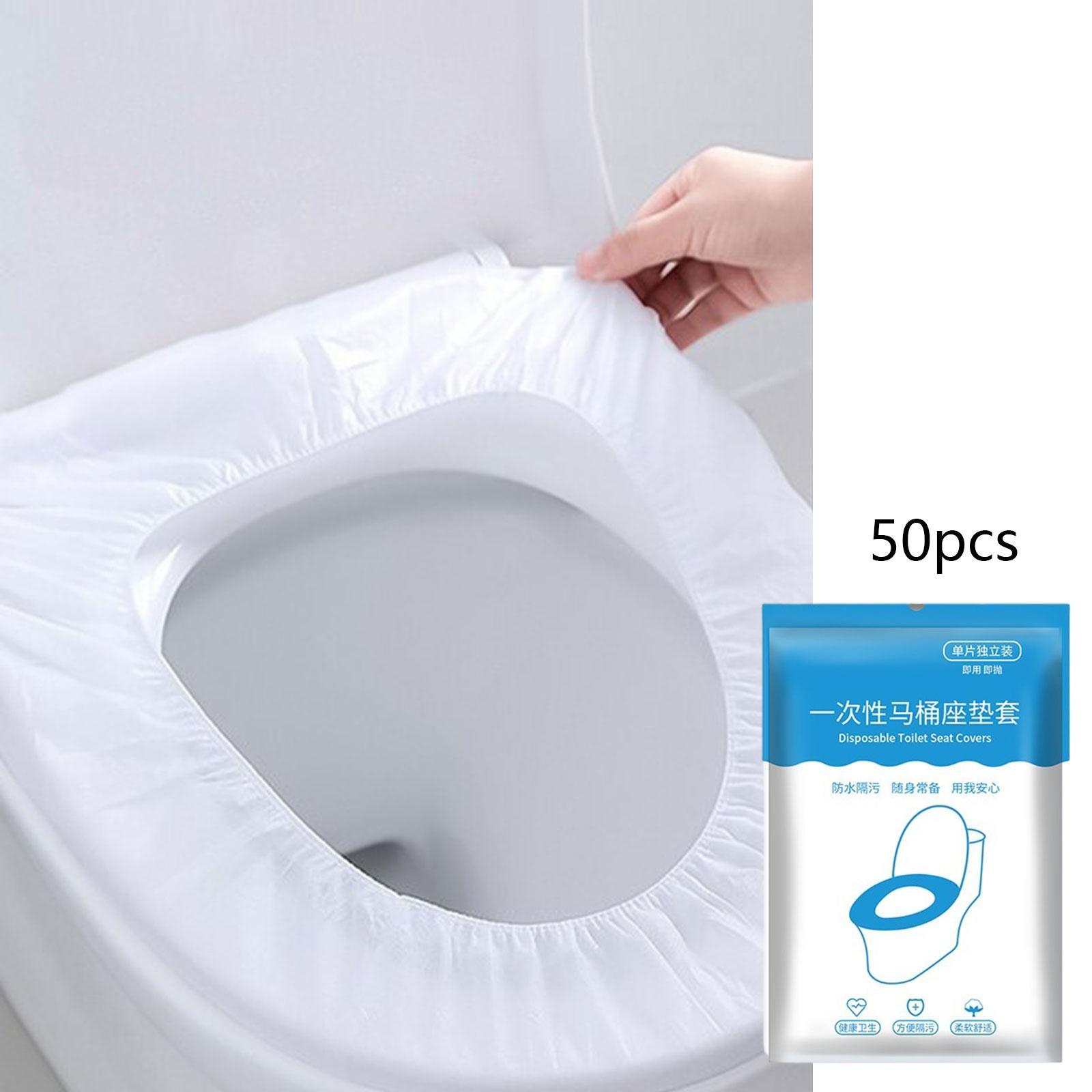 50 Pieces Disposable Toilet Seat Cover Waterproof for Office Bathroom