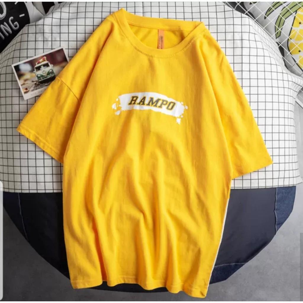 Áo thun tay lỡ in hình ulzzang Rampo - ẢNH THẬT