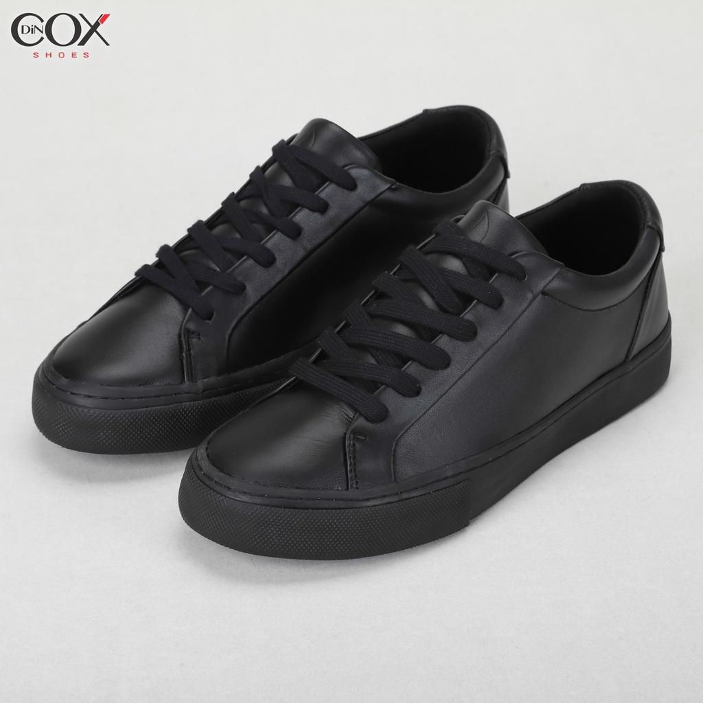 Giày Sneaker Da Unisex DINCOX D20 Năng Động Cá Tính Black