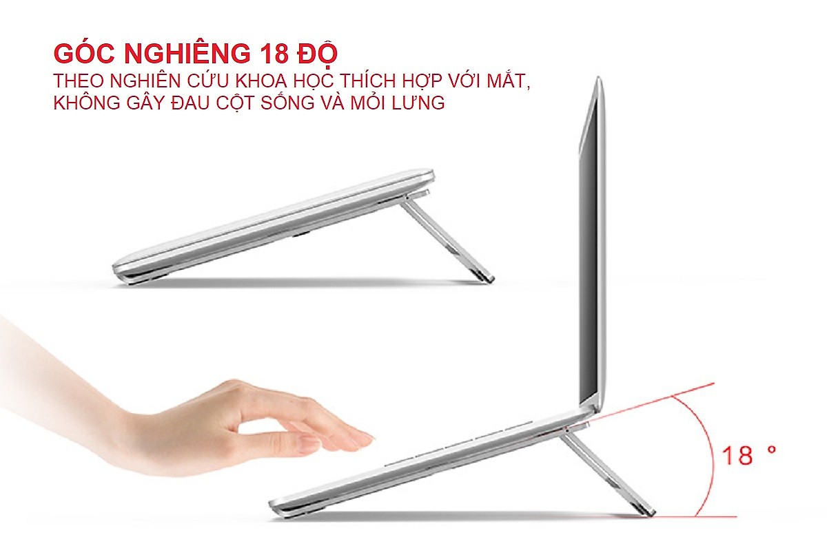 Đế tản nhiệt cho Laptop, Macbook - Giá đỡ, kệ đỡ, phụ kiện cao cấp cho Macbook, Laptop bằng hợp kim nhôm gấp gọn - Horizen Z02