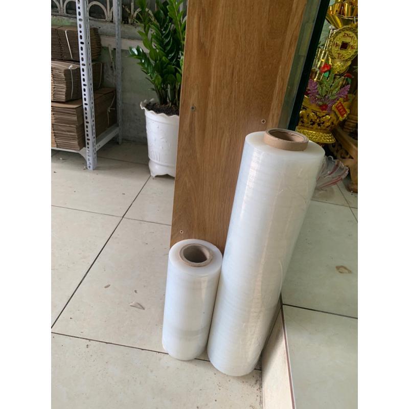 Màng PE Màng Chít 50cm x 5kg Trắng Trong Màng Co Bền Cao Khả Năng Bám Dính Tốt Giúp Giữ Hàng Hóa Tránh Bụi Bẩn Và Ẩm Ướt - Trắng