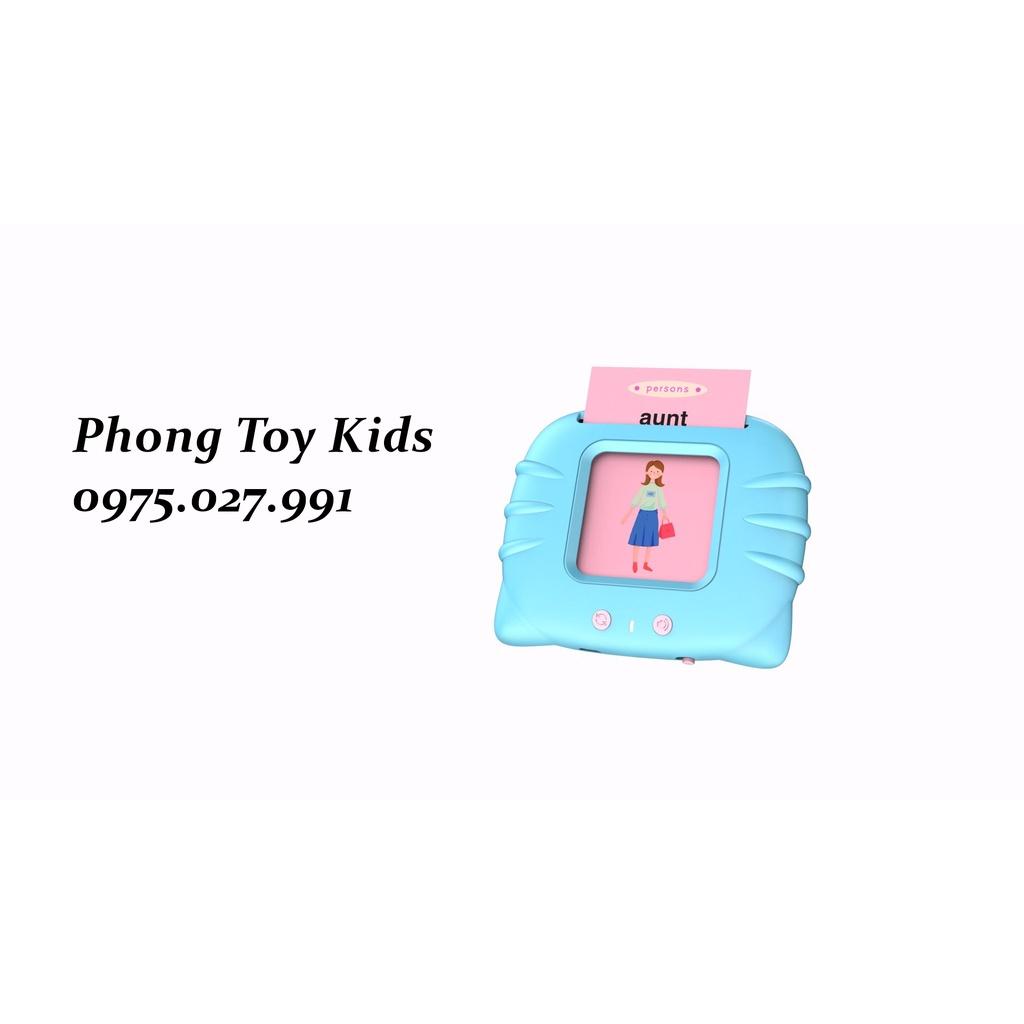 MÁY ĐỌC THẺ FLASHCARD SONG NGỮ ANH - VIỆT  224 TỪ VỰNG KHÔNG CÓ SÓNG ĐIỆN TỪ, KÈM DÂY SẠC PIN SANG, XỊN, MỊN