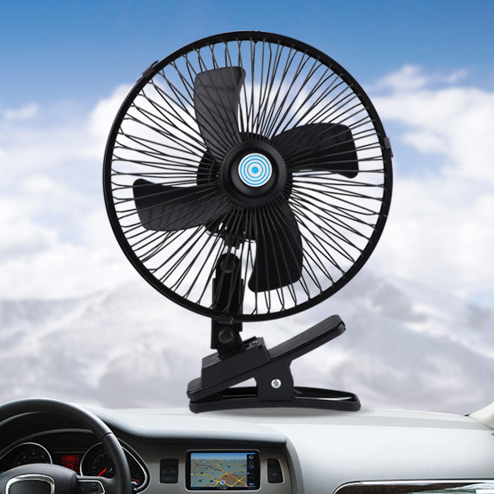 Car   Fan with  Adjustable Low Noise Strong  Desk Fan Summer Cooling Fan for Car Truck Vehicle