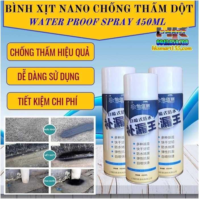 Chai Dung Dịch Xịt Chống Dột - Chống Thấm Nước - Bình Xịt Chống Thấm, Dột