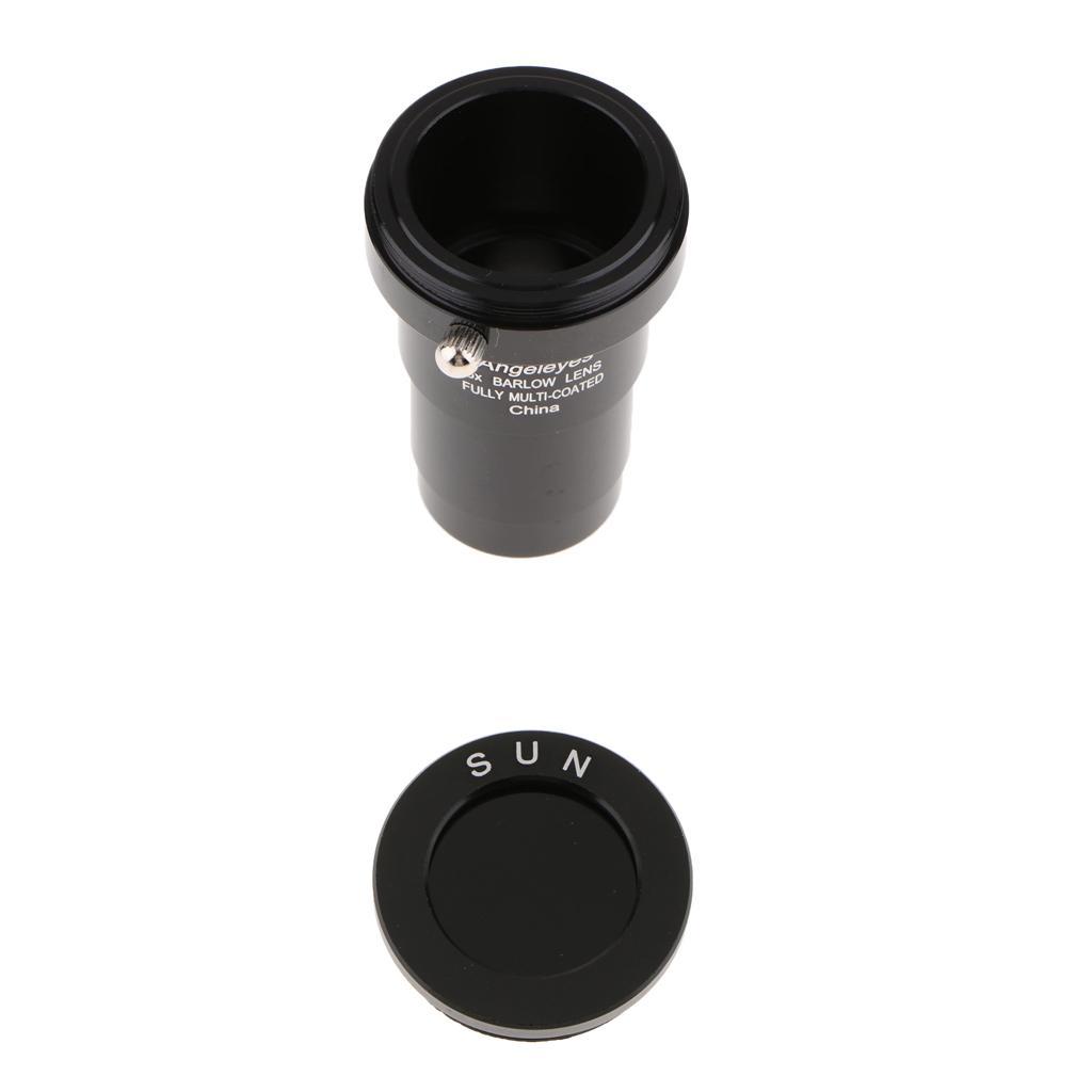 5X Barlow Lens for Astronomy Telescope Eyepiece Accessory Color Filter Bla
