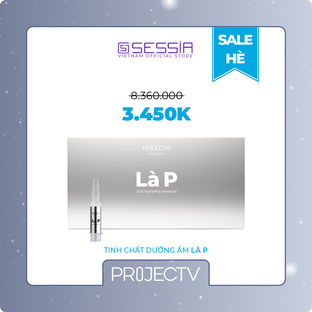 [SALE HÈ] Tinh chất dưỡng ẩm Là P Beauty Hit - PROJECT V - Ampoule với peptides cho da mặt (10 ống x 1.5ml) - Xuất xứ Thụy Sĩ, Hàng Chính Hãng