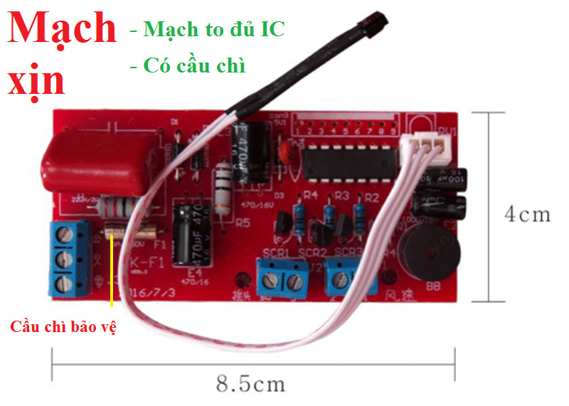 Mạch quạt điều khiển từ xa - Loại 1 Bản Tiếng Anh