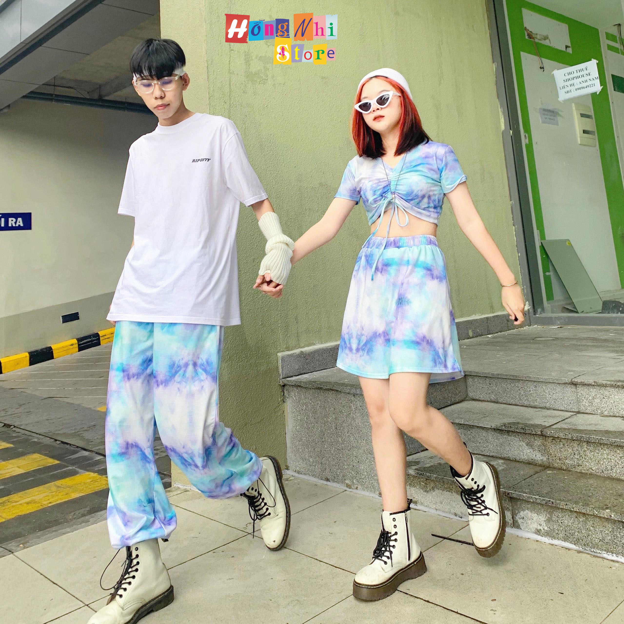 Quần Jogger Thun Loang Màu Dài Dây Rút Dáng Rộng - Quần Thun 3D Rút Dây Unisex - MM