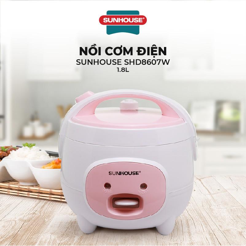 [Hàng Chính Hãng] Nồi cơm điện SUNHOUSE 1.8L SHD8607W