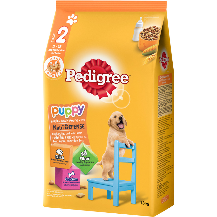 Thức Ăn Cho Chó Con Vị Thịt Gà Và Trứng Pedigree Dạng Túi 1.3kg