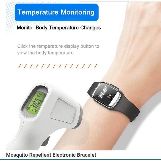 Đồng hồ đeo tay đuổi muỗi côn trùng hiệu quả Ultrasonic XCB