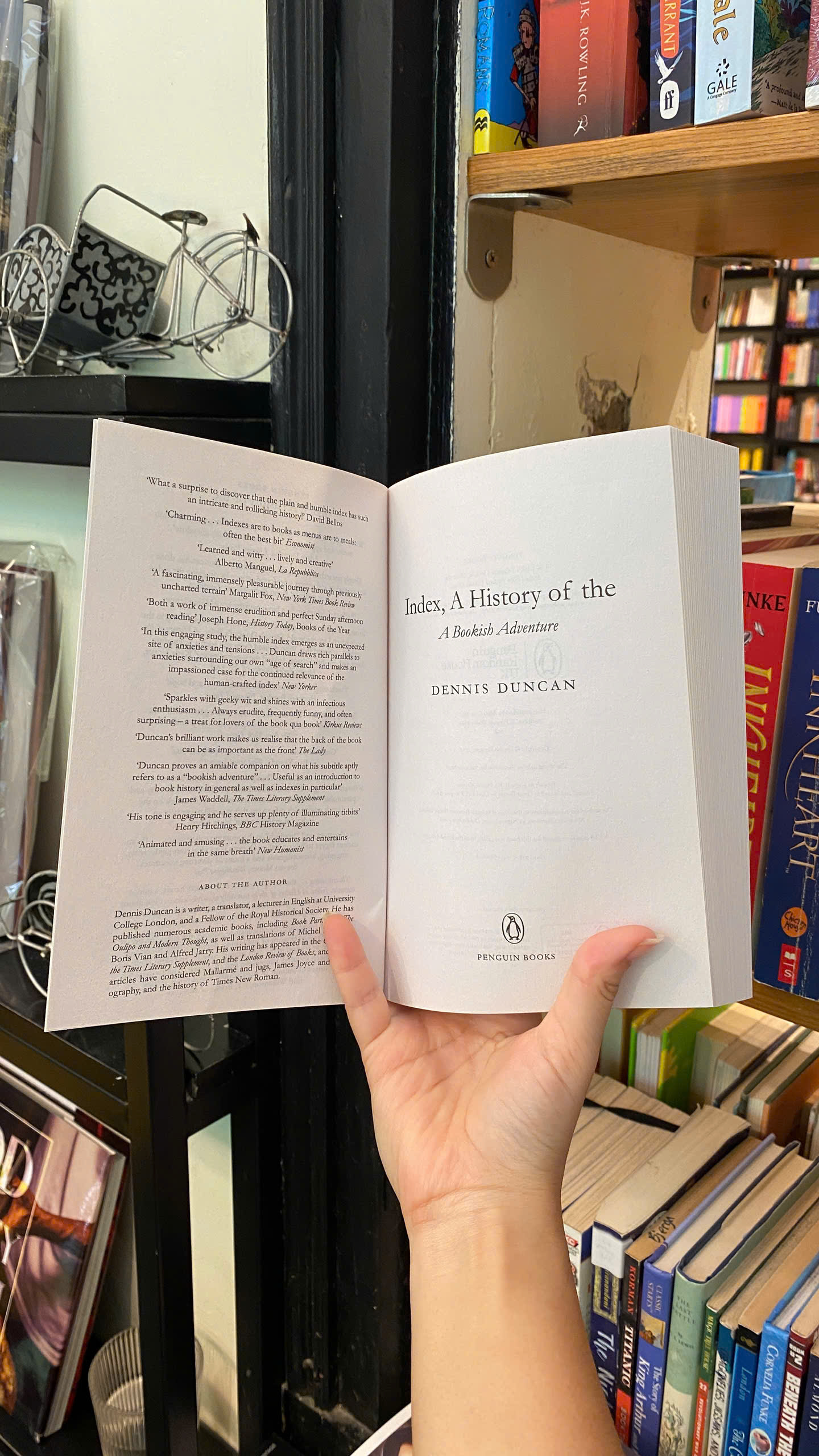 Sách - Index, A History of The by Dennis Duncan | Nonfiction / Lịch sử / Ngoại văn Nhập khẩu UK