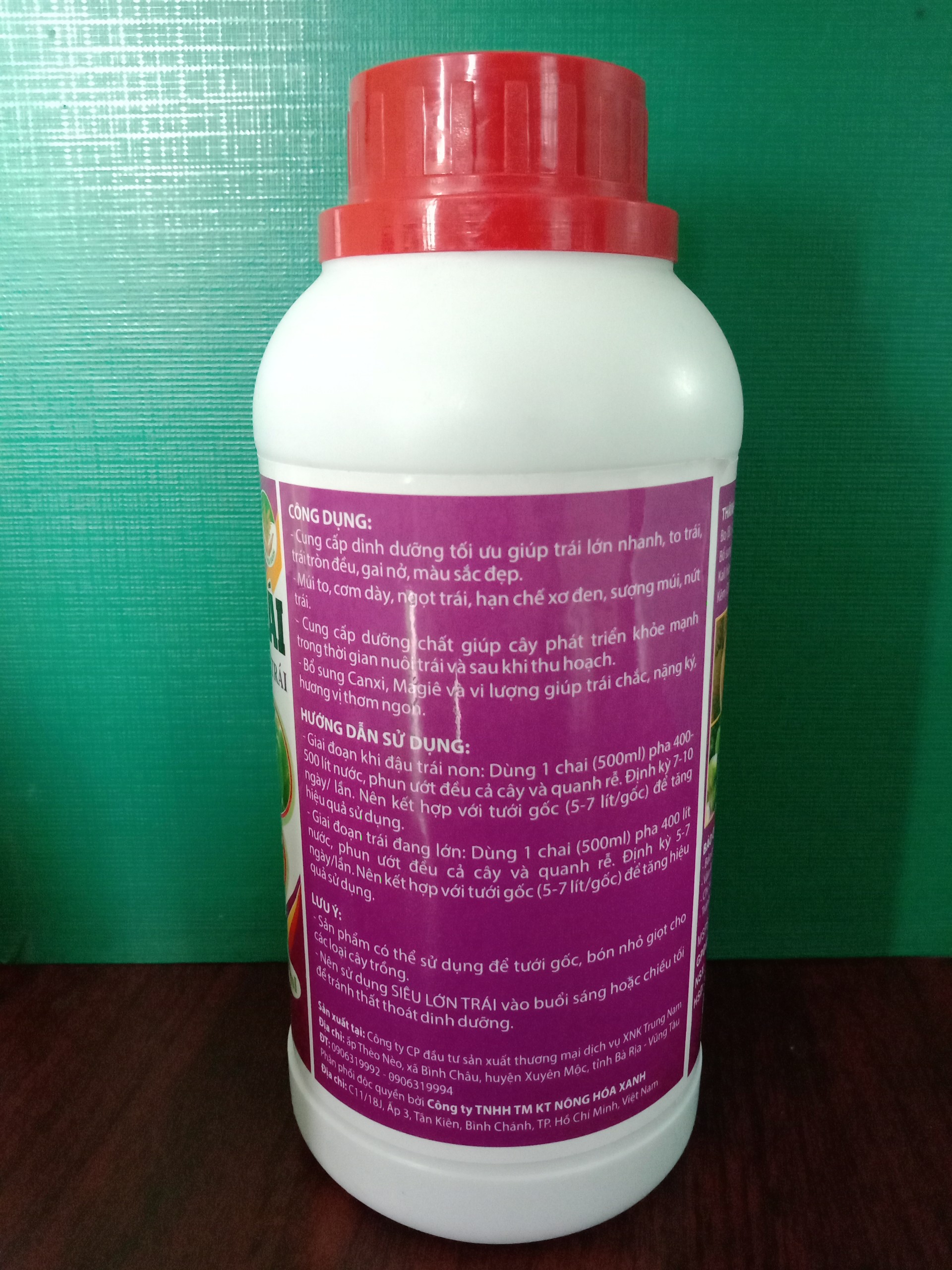 MAX FRUIT CHAI 0,5 LÍT – SIÊU LỚN TRÁI, XANH TRÁI, LỚN TRÁI, PHÌ TRÁI, DƯỠNG TRÁI NON, CHỐNG RỤNG TRÁI, NỞ GAI, MÚI VÀNG,TO TRÁI, NẶNG KÝ, SỬA TƯỚNG TRÁI