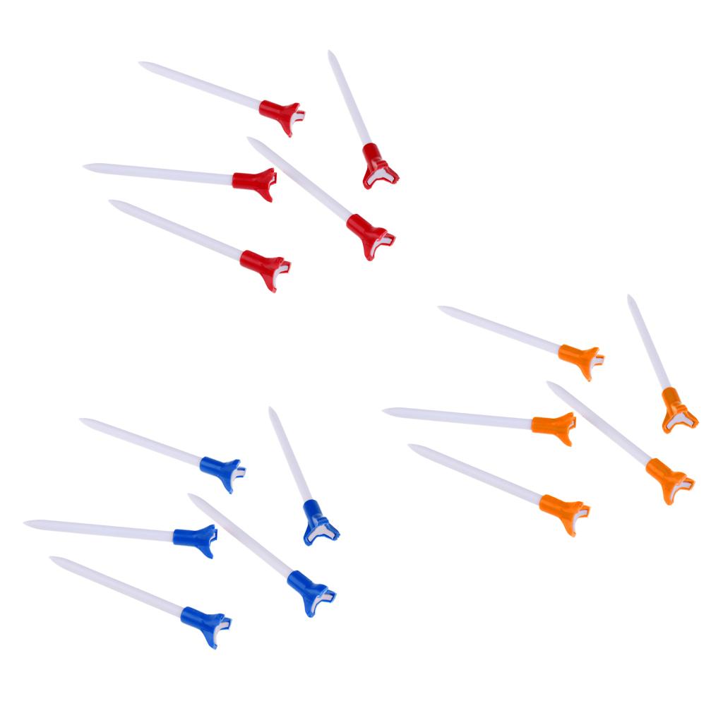 5 Pieces Eco-Friendly & Durable Plastic Golf Tees 83mm/3.3inch