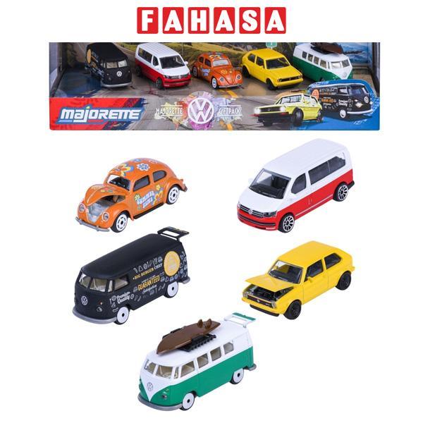 Bộ 5 Đồ Chơi Mô Hình Xe 5 Pieces Giftpack - Majorette 8502005000 - Volkswagen