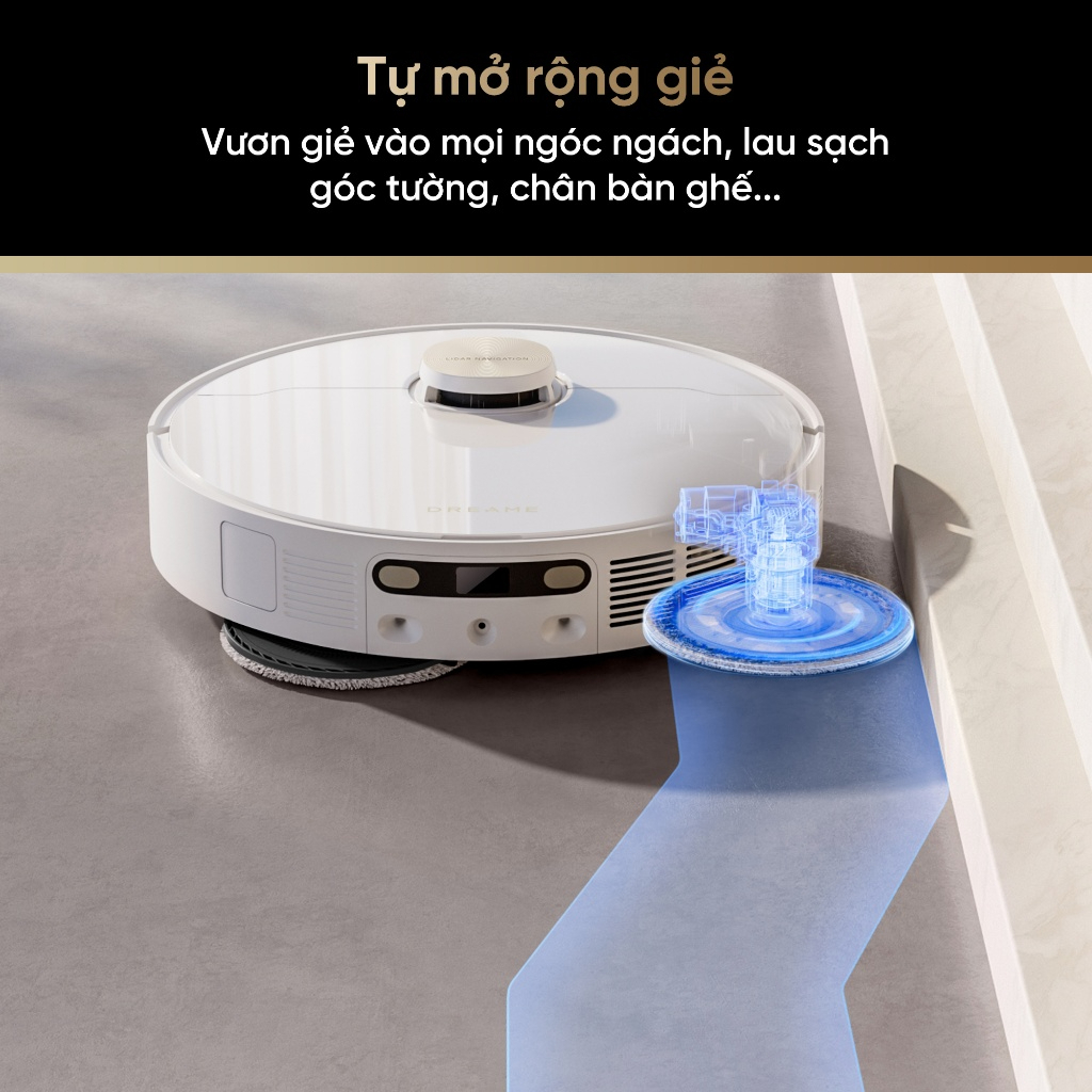 Robot hút bụi lau nhà thông minh Dreame L10s Pro Ultra Heat - Lực hút 7000Pa, Giặt giẻ bằng nước nóng, Điều khiển từ xa - Bản quốc tế, Hàng chính hãng - BH 24 tháng