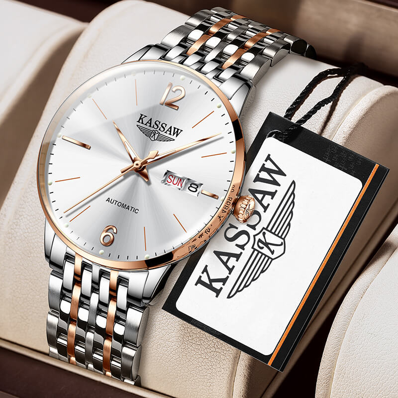 Đồng hồ nam chính hãng KASSAW K891-1 chống nước,chống xước,kính sapphire ,hàng mới 100% ,Đồng hồ cơ (Automatic) ,Thiết kế sang trọng, đẳng cấp cho quý ông