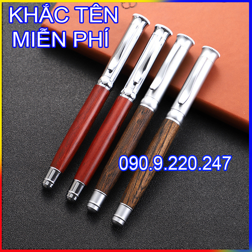 Bút ký Cao cấp gỗ Trầm Hương, mực mịn đều ở mọi góc nghiêng