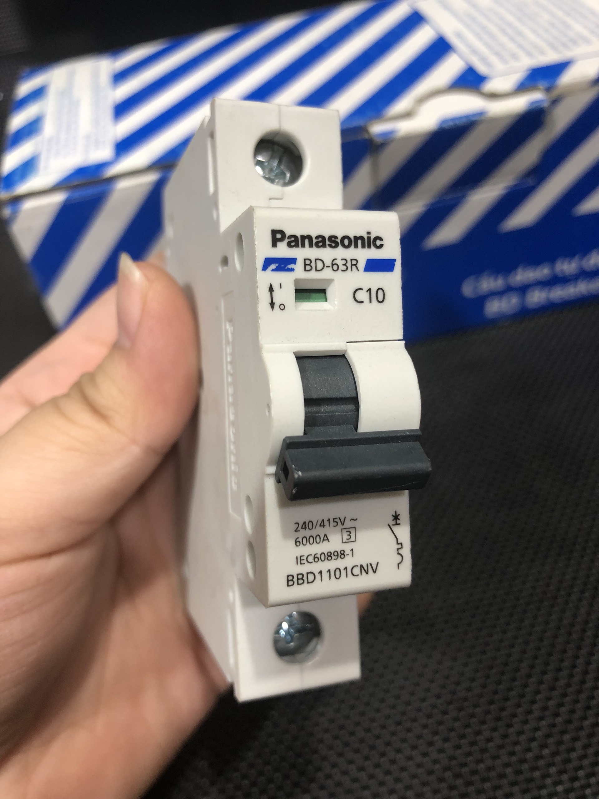 Cầu dao Panasonic 1 pha loại DIN BD Breaker DIN Type - Hàng chính hãng