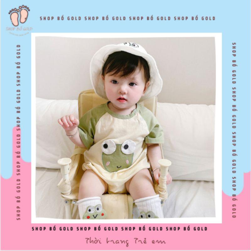 Bộ quần áo trẻ sơ sinh 100% COTTON Body Suit cho bé Bộ body chip cotton thoáng mát hình ếch đáng yêu cho trẻ sơ sinh