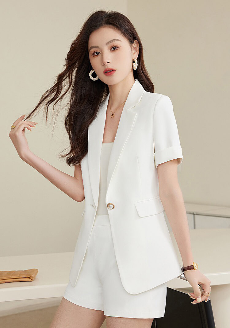 Vest short 3 món tay ngắn