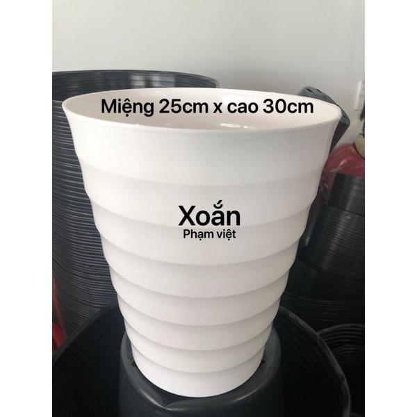 chậu nhựa xoắn X1