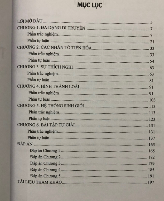 Sách Tiến hóa học - Bài tập chuyên đề
