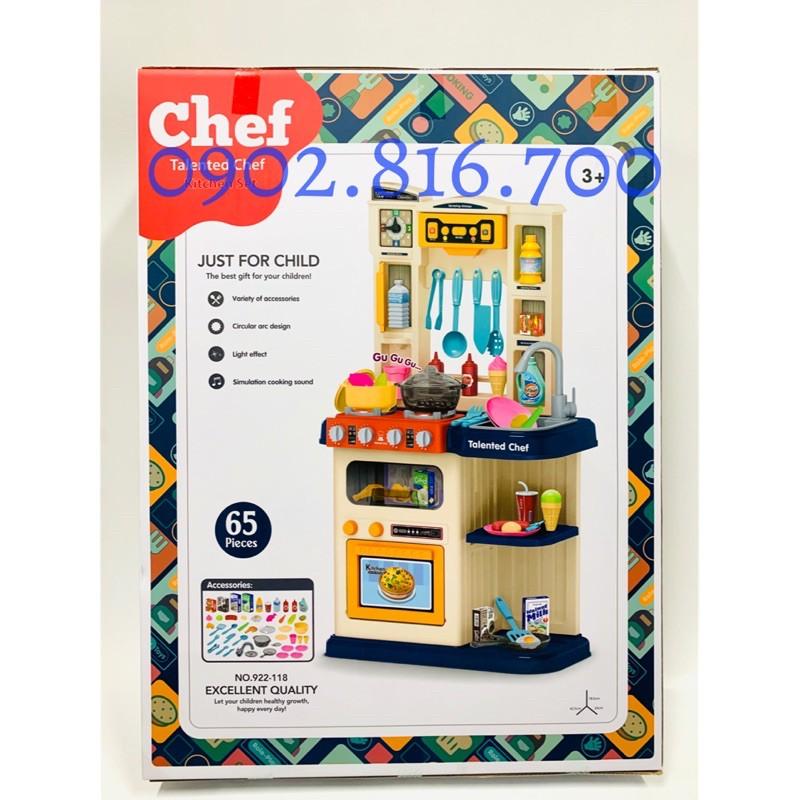 Đồ chơi kệ bếp mini - Đồ chơi nấu ăn cho bé trai và bé gái 65 chi tiết 922-118