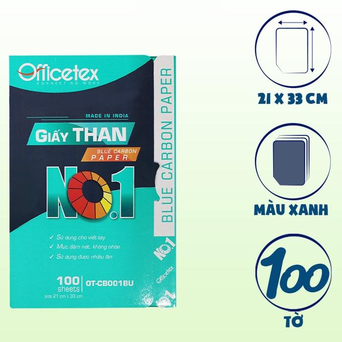 Giấy Than No.1 Officetex OT-CB001BU (100 Tờ/Hộp)