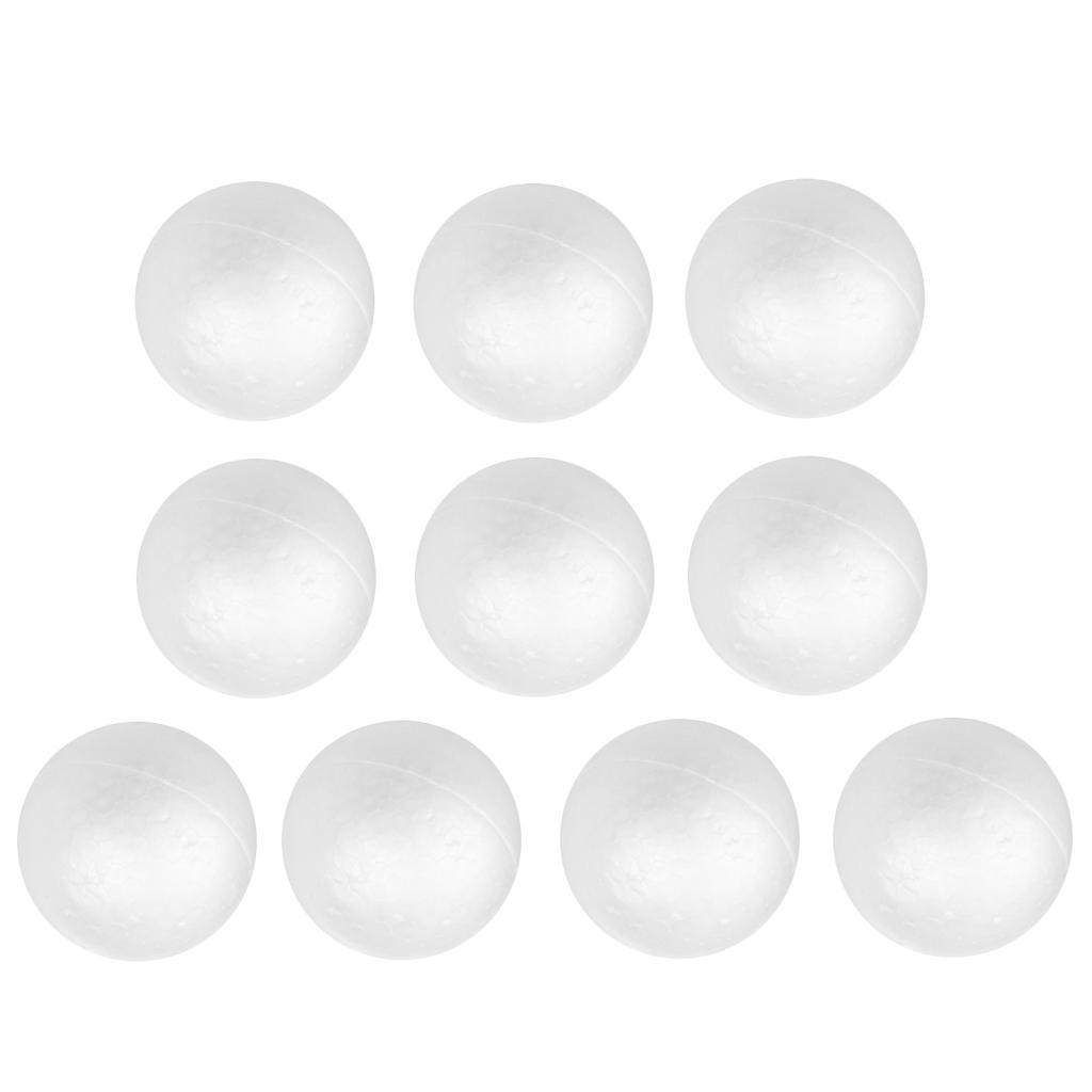 20x White Modeling Foam Balls Styrofoam for Craft Christmas DIY 4cm 5cm