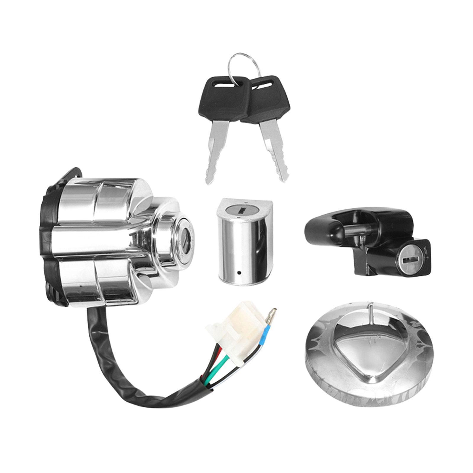 Ignition Switch Lock Key Set Durable for Shadow VT 400 750