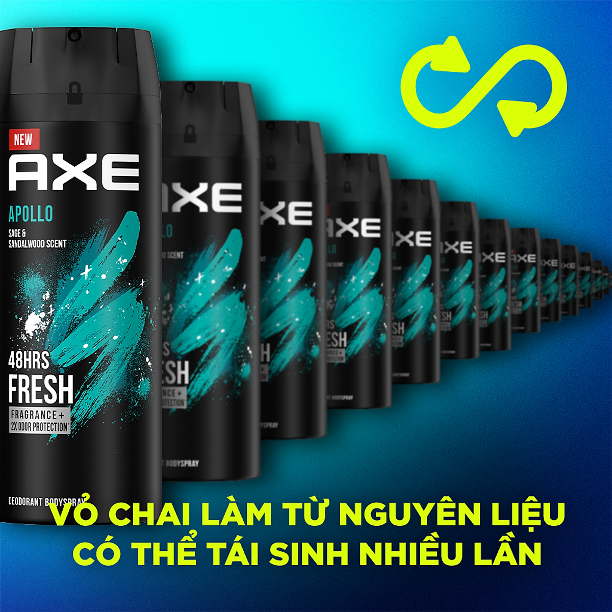 Xịt nước hoa toàn thân dành cho nam AXE Apollo