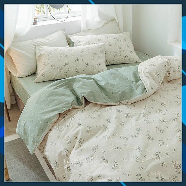 Bộ chăn ga gối Cotton bedding chăn ga Hàn QUốc mẫu mới 2021 100% Cotton mềm mịn mát